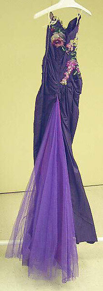 Evening ensemble, Philip Hulitar (American, born Greece, 1905), silk, nylon, American