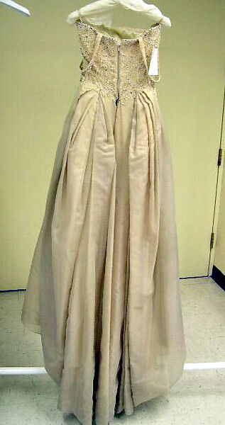 Evening dress, Mr. Philip Hulitar, silk, rayon, cotton, beading, American