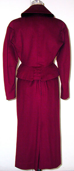 Suit, Charles James (American, born Great Britain, 1906–1978), wool, American