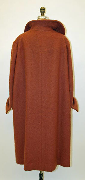 Coat, Charles James (American, born Great Britain, 1906–1978), wool, mohair, silk, American