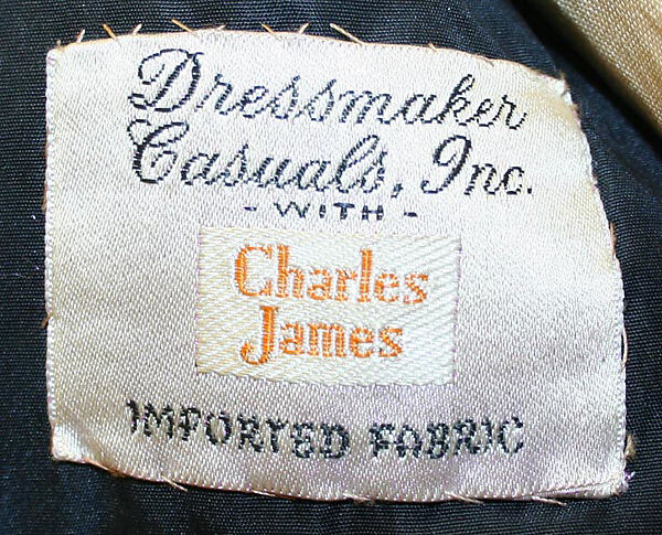 Coat, Charles James (American, born Great Britain, 1906–1978), wool, mohair, silk, American