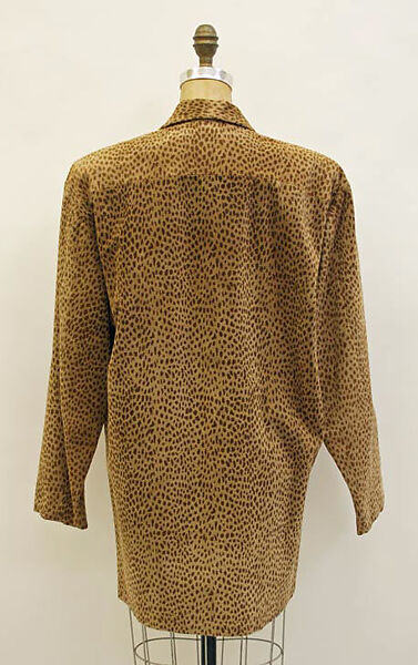 Jacket, OMO Norma Kamali (American, born 1978), leather, American