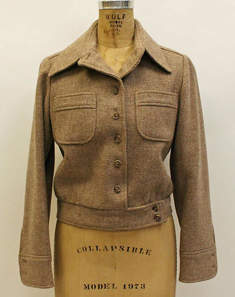 Ensemble, Anne Klein (American, Brooklyn, New York 1923–1974 New York), wool, synthetic fiber, American