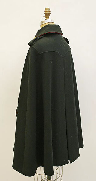 Cape, Anne Klein (American, Brooklyn, New York 1923–1974 New York), wool, American