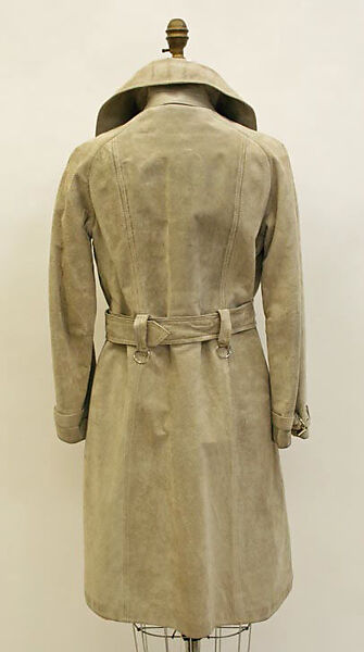 Coat, Anne Klein (American, Brooklyn, New York 1923–1974 New York), leather, American