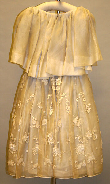 Evening dress, James Galanos (American, Philadelphia, Pennsylvania, 1924–2016 West Hollywood, California), cotton, nylon, American