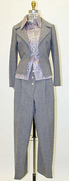 Pantsuit, James Galanos (American, Philadelphia, Pennsylvania, 1924–2016 West Hollywood, California), wool, silk, American 