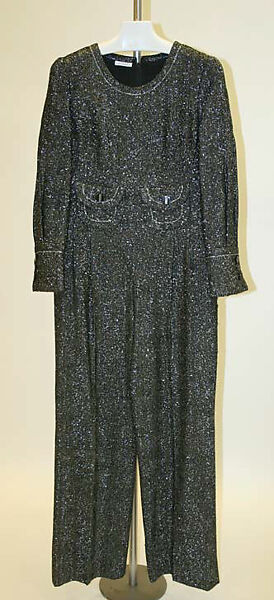 Evening ensemble, James Galanos (American, Philadelphia, Pennsylvania, 1924–2016 West Hollywood, California), silk, synthetic fiber, American