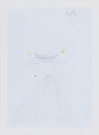 Drone Hits Great Ziggurat of Ur
, Hanaa Malallah, pencil, ink and watercolor on paper