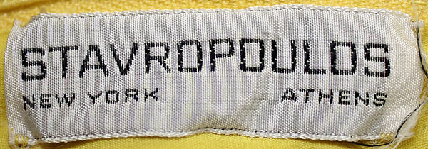 Evening dress, George Peter Stavropoulos (American, born Greece, 1920–1990), silk, American