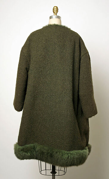 Ensemble, Jacques Tiffeau (French, 1927–1988), wool, fur, American