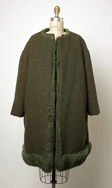 Ensemble, Jacques Tiffeau (French, 1927–1988), wool, fur, American 