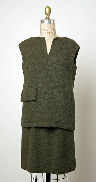 Ensemble, Jacques Tiffeau (French, 1927–1988), wool, fur, American