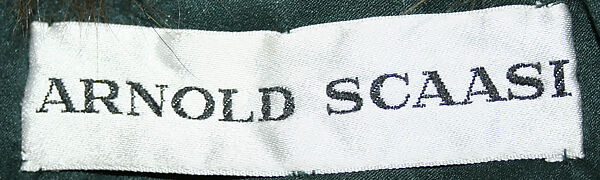 Evening ensemble, Arnold Scaasi (American, born Montreal, Canada, 1931–2015), silk, fur, American