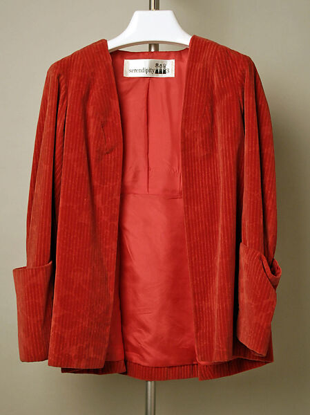 Ensemble, Serendipity 3 (American, opened 1954), cotton, leather, metal, American