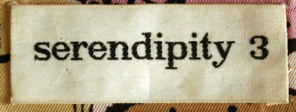 Ensemble, Serendipity 3 (American, opened 1954), silk, linen, American