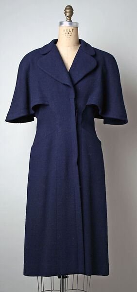 Coat, Pauline Trigère (American, born France, Paris 1908–2002 New York), wool, American 