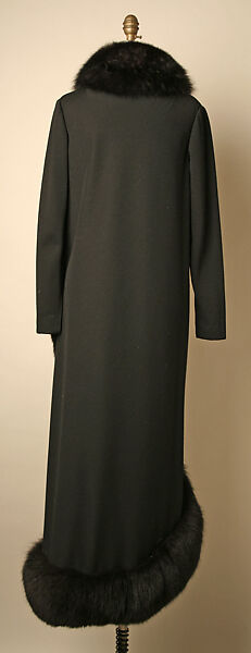 Evening dress, Pauline Trigère (American, born France, Paris 1908–2002 New York), wool, fur, American