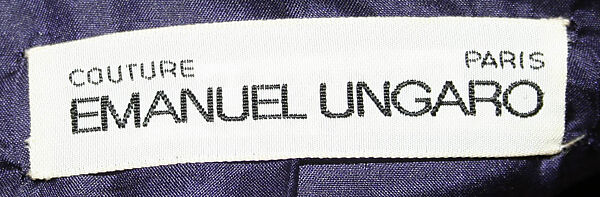 Ensemble, Emanuel Ungaro (French, 1933–2019), wool, French