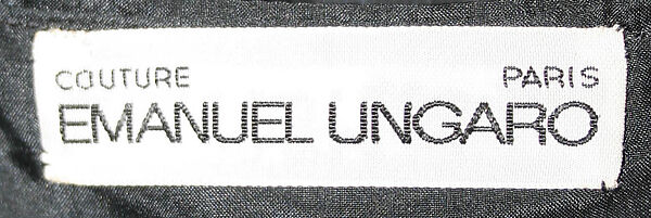 Ensemble, Emanuel Ungaro (French, 1933–2019), silk, French