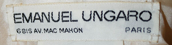 Coat, Emanuel Ungaro (French, 1933–2019), wool, French