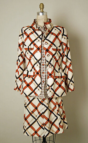 Ensemble, Emanuel Ungaro (French, 1933–2019), wool, leather, French