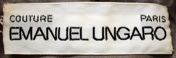 Evening ensemble, Emanuel Ungaro (French, 1933–2019), silk, French