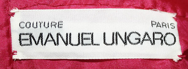 Evening dress, Emanuel Ungaro (French, 1933–2019), silk, French