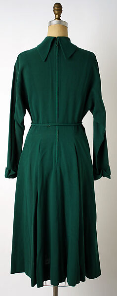 Dress, Valentina Gowns (American, 1928–1957), wool, American