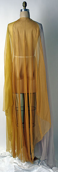 Evening cape, Valentina (American, born Kyiv 1899–1989), synthetic fiber, cotton, plastic, American