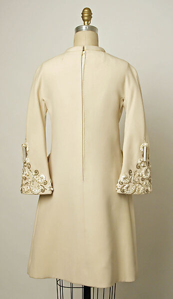 Cocktail dress, Valentino S.p.A. (Italian, founded 1959), silk, glass, rhinestones, Italian