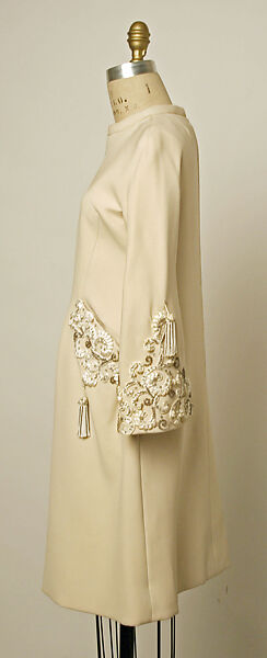 Cocktail dress, Valentino S.p.A. (Italian, founded 1959), silk, glass, rhinestones, Italian