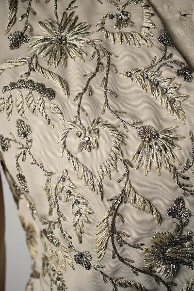 Evening ensemble, Valentino S.p.A. (Italian, founded 1959), silk, metallic thread, glass, rhinestones, Italian