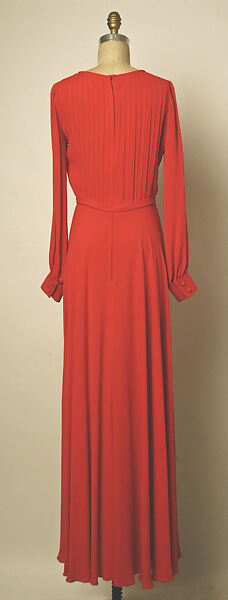 Evening dress, Valentino S.p.A. (Italian, founded 1959), silk, leather, Italian