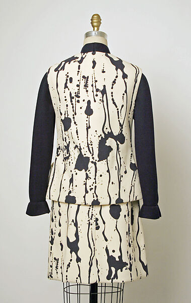 Ensemble, Valentino S.p.A. (Italian, founded 1959), (a–c) wool; (d) leather, Italian