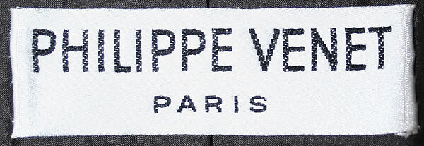 Coat, Philippe Venet (French, born 1929), wool, French