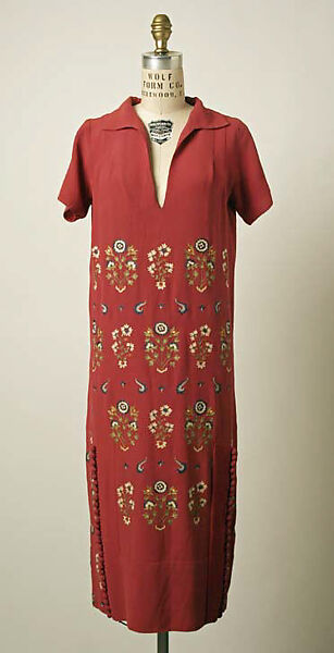 Afternoon dress, House of Patou (French, founded 1914), silk, French 
