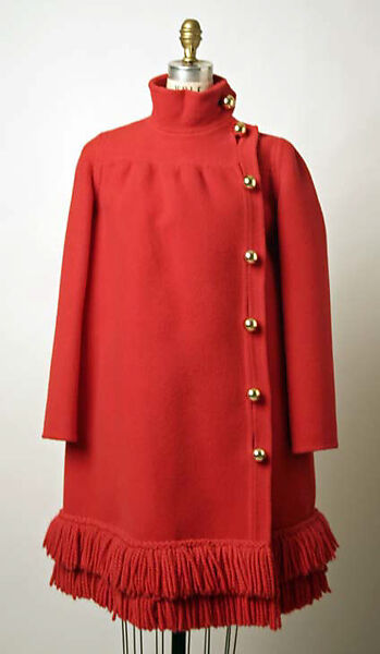 Coat, House of Patou (French, founded 1914), wool, leather, French 