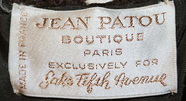 Suit, House of Patou (French, founded 1914), wool, French