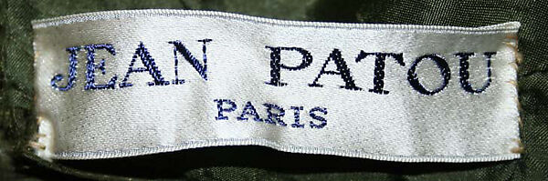 Dress, House of Patou (French, founded 1914), silk, French