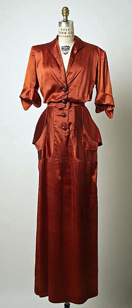 Dinner dress, House of Patou (French, founded 1914), 2-ply French estron filament, French 