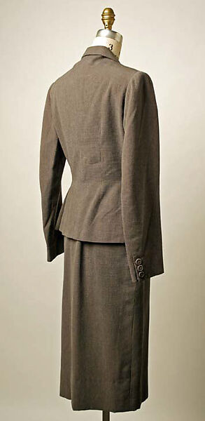 Suit, Robert Piguet (French, born Switzerland, 1901–1953), wool, French