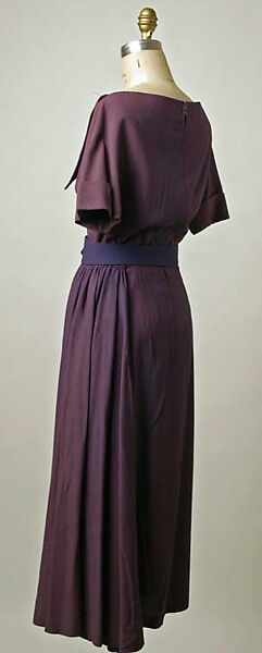 Dress, Robert Piguet (French, born Switzerland, 1901–1953), teca, rayon staple, French