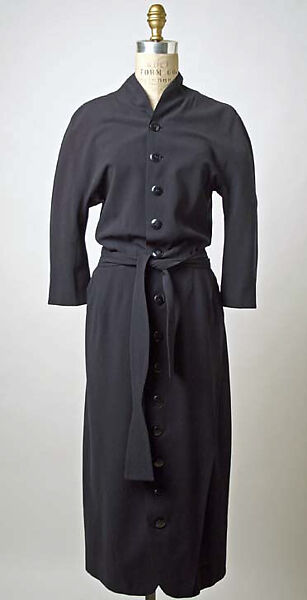 Afternoon dress, Robert Piguet (French, born Switzerland, 1901–1953), wool, French 