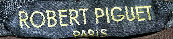 Afternoon dress, Robert Piguet (French, born Switzerland, 1901–1953), wool, French