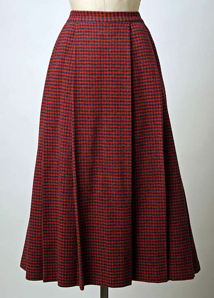 Afternoon skirt, Robert Piguet (French, born Switzerland, 1901–1953), wool, metal, French