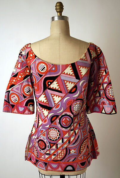 Blouse, Emilio Pucci (Italian, Florence 1914–1992), cotton, Italian