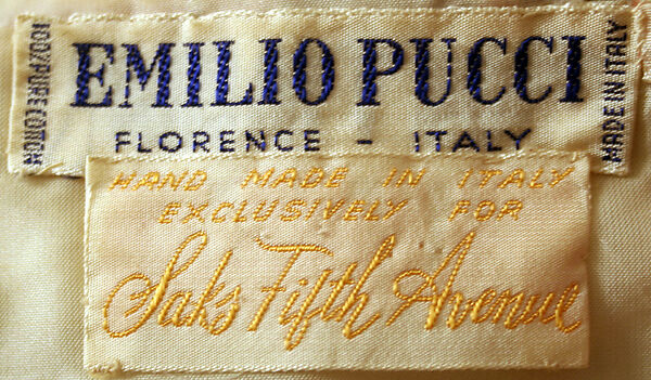 Blouse, Emilio Pucci (Italian, Florence 1914–1992), cotton, Italian