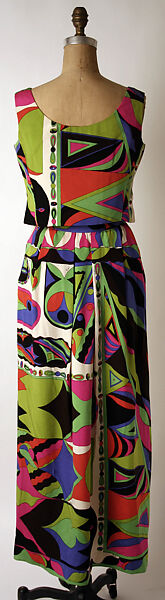 Evening dress, Emilio Pucci (Italian, Florence 1914–1992), silk, Italian
