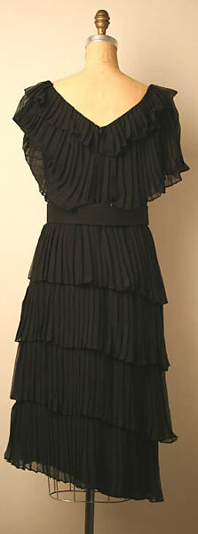 Cocktail dress, Thea Porter (British (born Israel), Jerusalem 1927–2000 London), silk, synthetic fiber, British